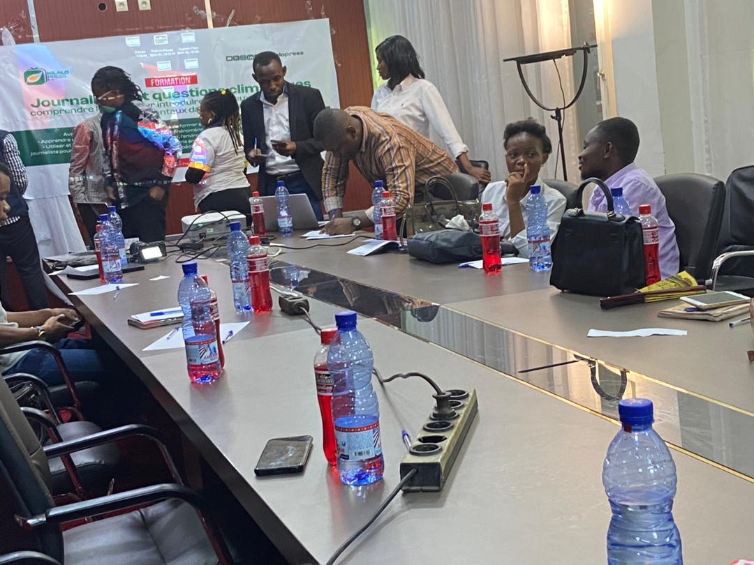 Formation des journalistes de Kilalopress à Kinshasa sur les enjeux climatiques et environnementaux