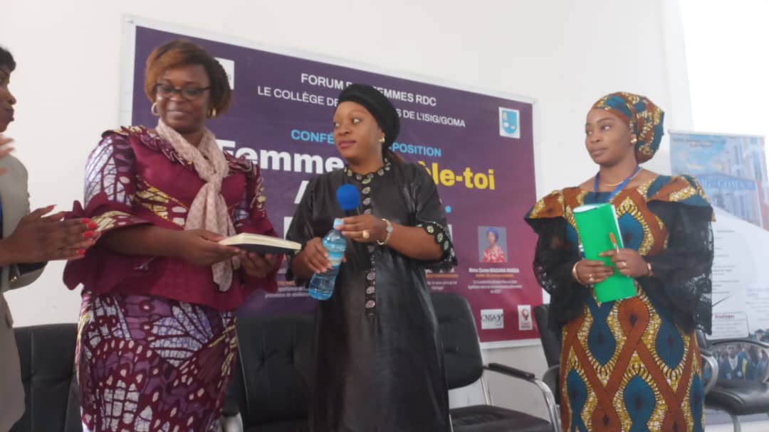 JIF 2023 : À l'ISIG-GOMA, Prisca Luanda Kamala encourage les jeunes étudiantes à donner le meilleur d'elles-mêmes pour impacter le monde