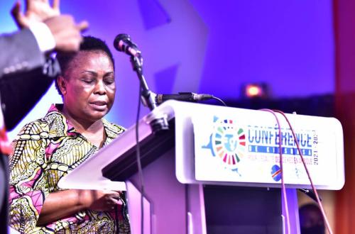 <p>Julienne Lusenge, membre du panel d’experts chargé d’accompagner la RDC pendant sa présidence de l’Union africaine</p>
