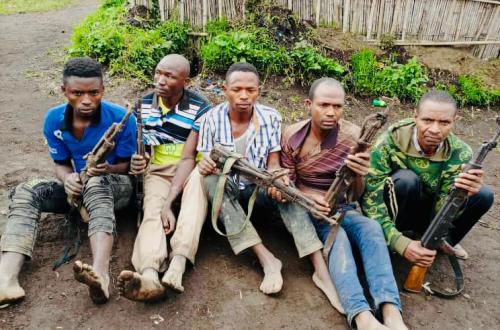 <p>Les civils armés arrêtés par les FARDC. Photo : Tiers</p>
