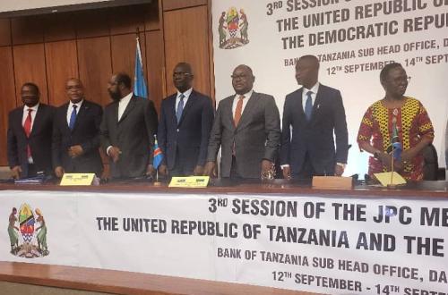 <p>Clôture de la 3ème Session de la Grande Commission Mixte Défense et Sécurité RD Congo-Tanzanie</p>
