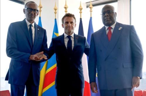<p>Rencontre entre Tshisekedi, Macron et Kagame à New York : Pas de poignée de main entre le président congolais et son homologue rwandais</p>

