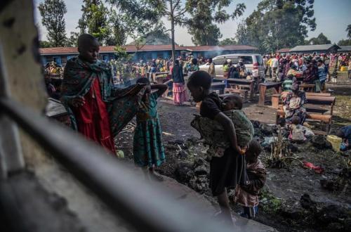 <p>Affrontements FARDC-M23, plusieurs déplacés sont arrivés dans les écoles de Nyiragongo</p>
