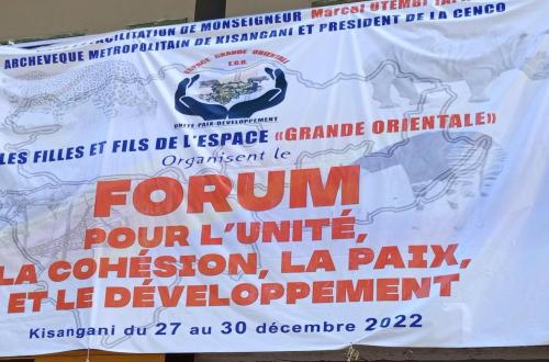 Forum de l'espace grande Orientale: les participants demandent la levée urgente de l'état de siège en Ituri et le rétablissement du courant à Kisangani