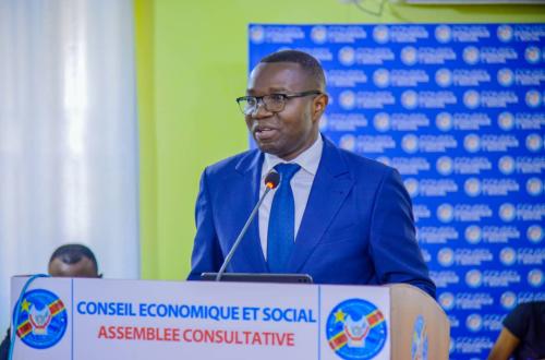 Kinshasa : Au Conseil Économique et Social, le ministre Julien Paluku expose le projet des batteries électriques