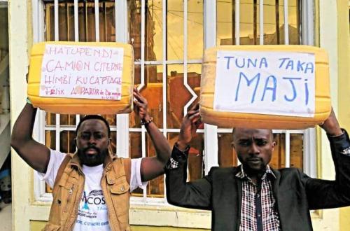 Goma : Des jeunes exigent que les camions citernes de transport d'eau ne soient pas visibles au lieu de captage de cette denrée à Himbi