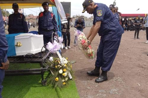Goma : Tué lors de la tragédie du 30 août à Ndosho, le policier Kipapa Pascal a été inhumé ce mercredi sous une forte émotion