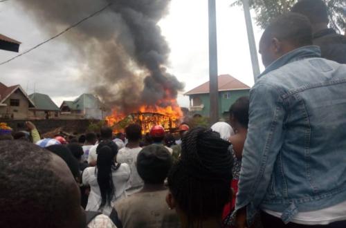 Goma : Sept personnes d'une même famille périssent dans un incendie au quartier Katoyi