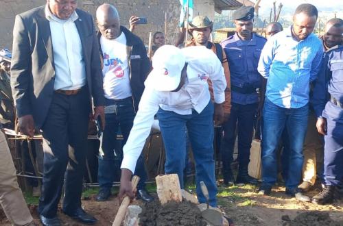 Lubero : Lancement des travaux du bureau de la jeunesse et remise officielle du bureau administratif de kipese par Julien Paluku
