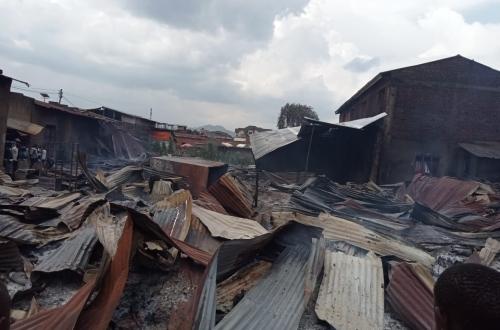 Nord-Kivu : Cas d'incendie à Butembo, la protection civile interpelle les propriétaires des bâtiments