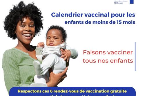 RDC : le non-respect de six rendez-vous de vaccination de routine des enfants est à la base de la persistance des épidémies (PEV)