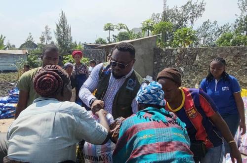 Guerre du M23 : La société PREMIDIS Sarl de Shiva Prasad apporte une aide aux déplacés