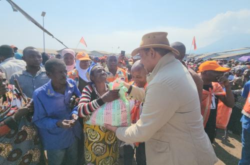 Nord-Kivu : Le 64e anniversaire de l'indépendance de la RDC célébré par Singoma Mwanza avec les déplacés de Nyiragongo