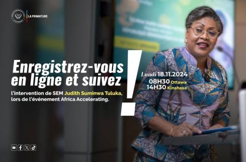 Judith Suminwa séjourne à Ottawa pour représenter la RDC à Africa Accelerating 2024
