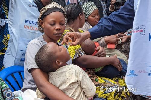 Vaccination contre poliomyélite, plus de 980 enfants de 0 à 59 mois attendus en DPS antenne de Butembo