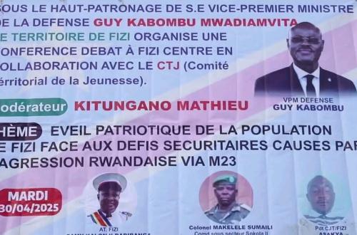 Une série de conférences-débats sur l'éveil patriotique face aux défis sécuritaires organisées en territoire de Fizi
