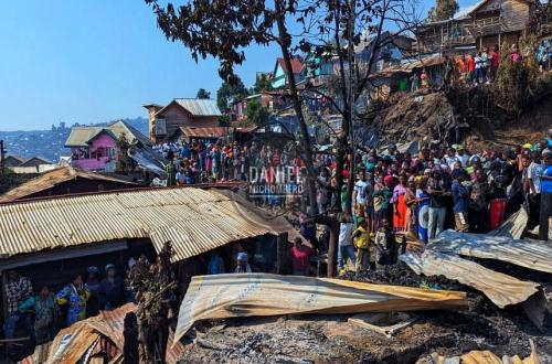 Bukavu : 14 morts et des maisons parties en fumée après un incendie à Funu