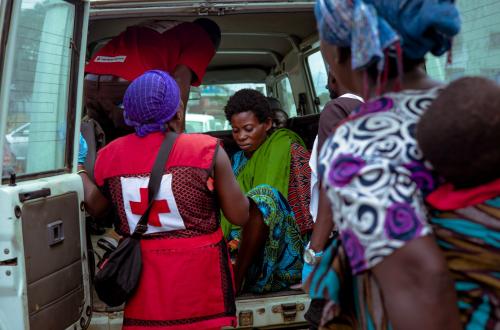 Blessée écavuée à l'Hôpital Générale de Référence d'Uvira/ CICR