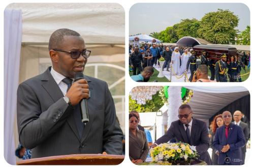 Kinshasa : aux obsèques du coordonnateur de la Commission Nationale des Mercuriales, Julien Paluku prend l’engagement de recourir à ses expertises à travers sa famille