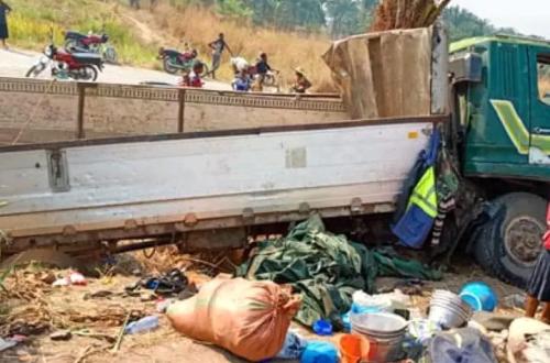 Tragédie à Luilu : deux morts dans l'accident d'un camion de fibre optique