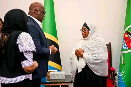 RDC-Tanzanie : Félix Tshisekedi présente ses condoléances à Samia Suluhu Hassan après le décès de son époux
