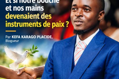 Uvira : "Et si notre bouche et nos mains devenaient des instruments de paix ?"  Tribune de Kefa Karago Placide