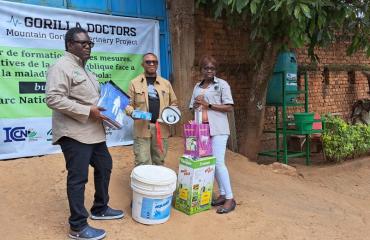 Ebola à Bukavu : « Gorilla Doctors » remet des équipements de prévention au Parc National de Kahuzi-Biega