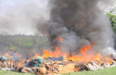 Ituri : 267 engins de pêche prohibés détruits à Tchomia pour préserver le lac Albert