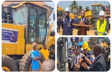 Walikale : remise de trois engins  lourds pour la brigade routière et le début du  désenclavement de cette entité administrative