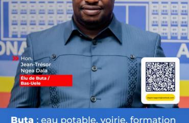 RDC : le député Jean-Trésor Ngea Dala élu de Buta dépose son rapport de vacances parlementaires