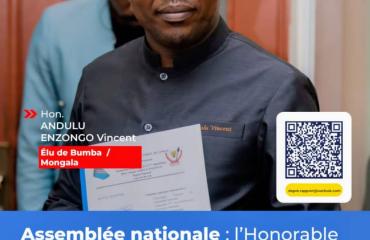 RDC : le député Vincent Andulu dénonce l’absence du suivi des rapports parlementaires et alerte sur les difficultés de la Mongala