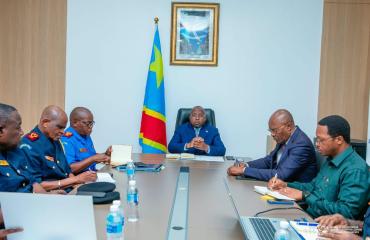 RDC-PNC : le VPM Jacquemain Shabani évalue l'opérationnalisation des écoles de formation