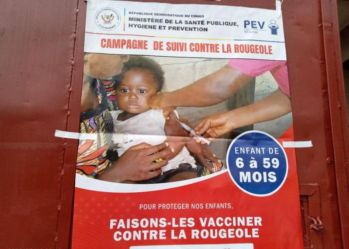 Vaccination contre la rougeole DPS antenne de Butembo : 199 462 enfants atteints sur 823 606