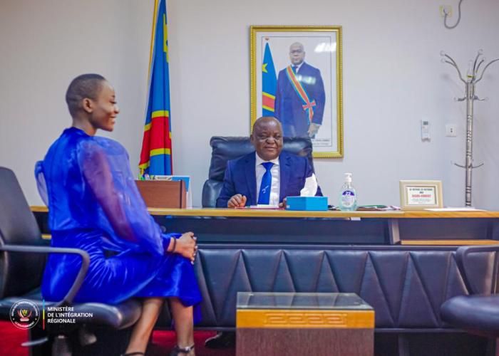 Mbusa Nyamwisi soutient Eunice Flavour Yaosiya, Miss RDC pour la CAN de Miss 2023