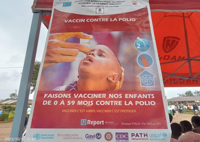 Vaccination contre la poliomyélite : 2 millions d’enfants de 0 à 59 mois attendus au Nord-Kivu