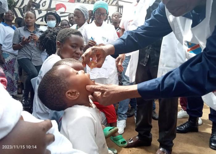 DPS Antenne de Butembo : Lancement de la vaccination contre le nouveau variant de la poliomyélite