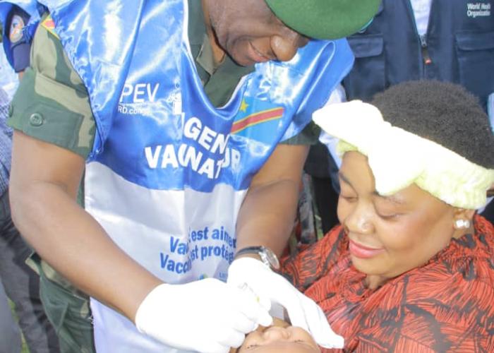 Ituri : La 3ème phase de la campagne de vaccination contre la poliomyélite lancée à Bunia