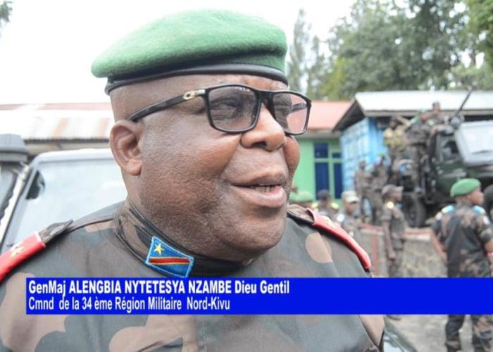 Nord-Kivu : Le Général-Major Alengbia prend le commandement de la 34e région militaire