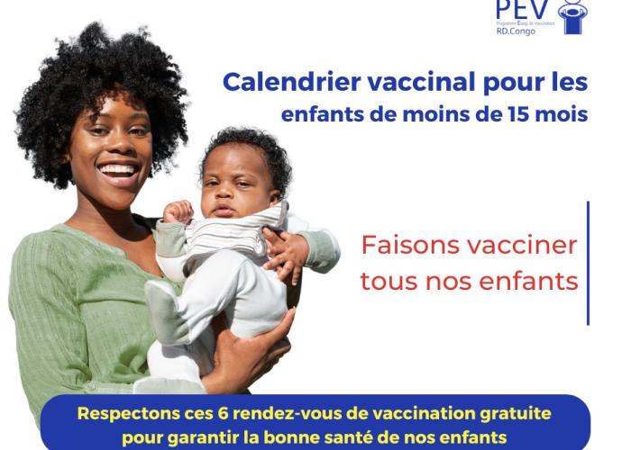 RDC : le non-respect de six rendez-vous de vaccination de routine des enfants est à la base de la persistance des épidémies (PEV)