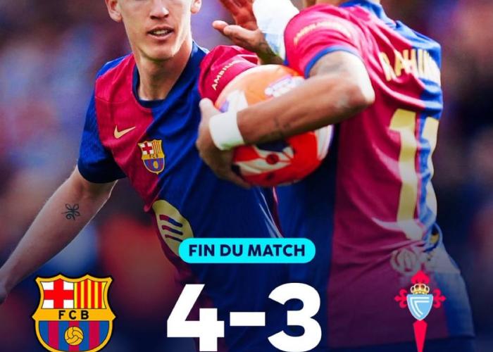 Victoire du Barça face à Celta V. : « Nous avons gagné ensemble, avec l'équipe et les supporters » (Dani Olmo)
