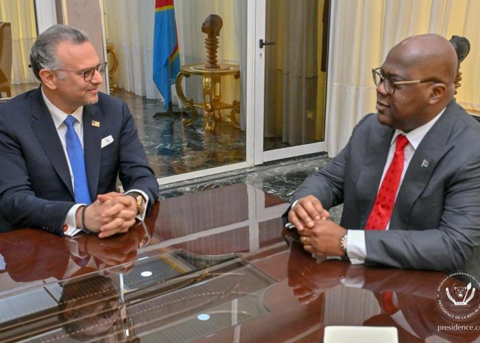 Renforcement du partenariat bilatéral : Massad Boulos rencontre le Président Tshisekedi à Kinshasa